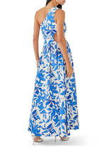 Bleue Asymmetrical Cut Out Maxi Dress